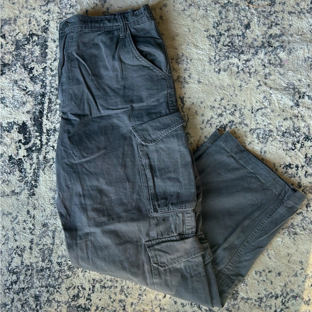 Gray Cargo Pants